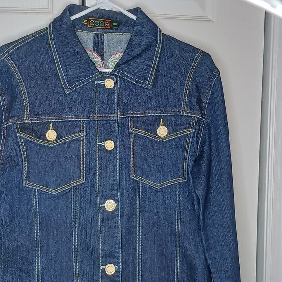 Coogi Embroidered Denim Jacket Size XXXL NWOT - Picture 5 of 11
